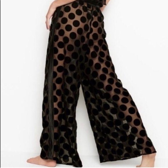 BNWT Victoria’s Secret Polka Dot Mesh Pant - Picture 2 of 5